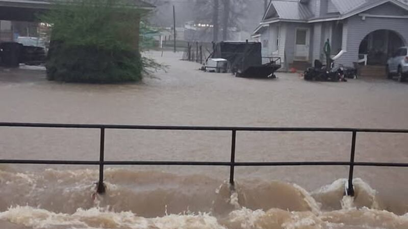 Major flooding is happening in Baldwyn.