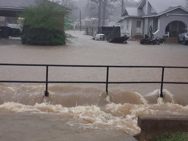 Major flooding is happening in Baldwyn.